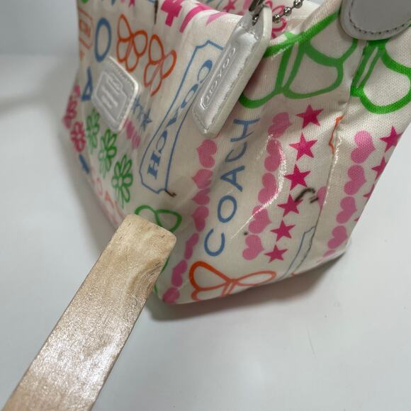 Y2K Coach Bandana Print Daisy Butterfly Mini Shoulder Bag FS8815 - Picture 8 of 12